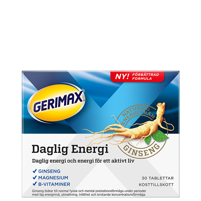 Bild av Gerimax Daglig Energi, 30 tabletter