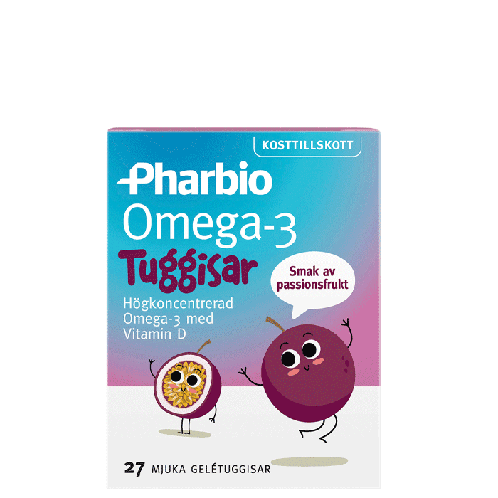 Bild av Omega-3 Barn Passionsfrukt, 27 tuggkapslar