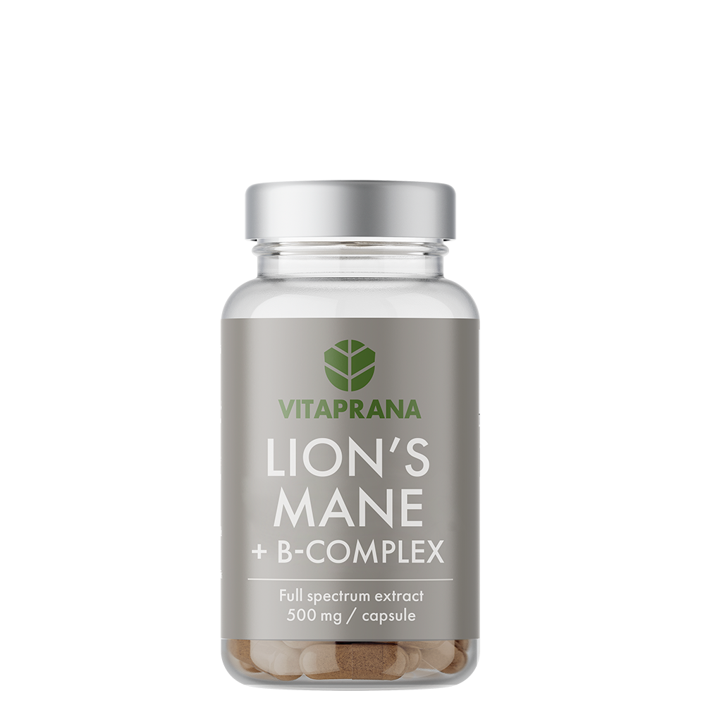 Lions Mane + B-komplex 50 kapslar