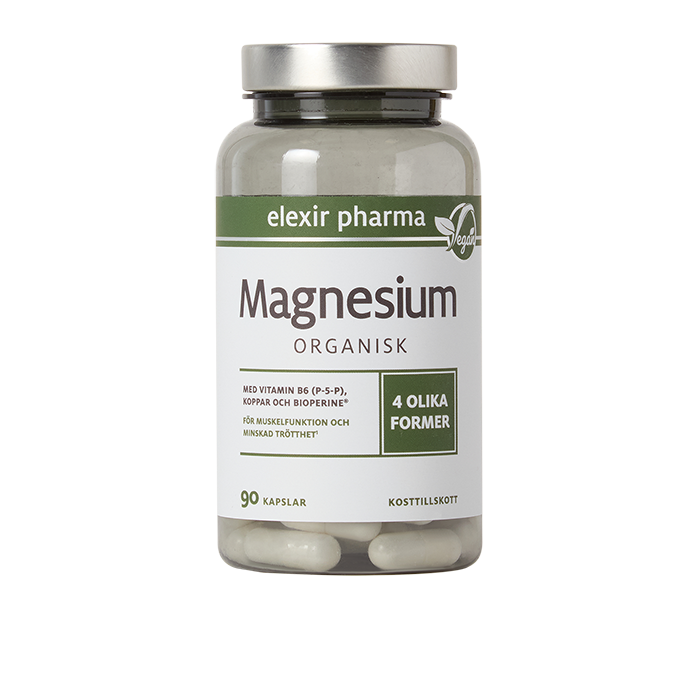 Organisk Magnesium 120 mg 90 kapslar