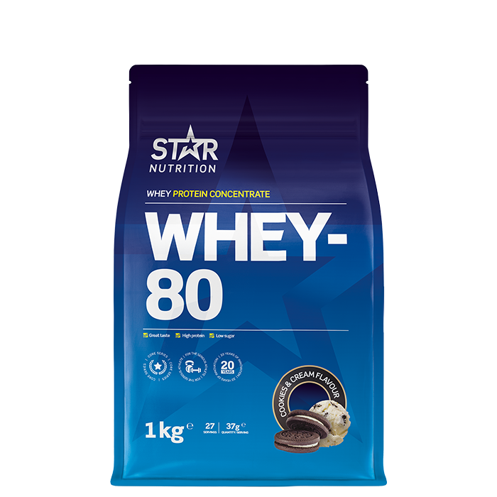 Whey-80 Vassleprotein 1 kg