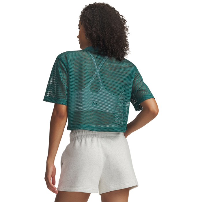Football Mesh Crop Tee Gr&ouml;n