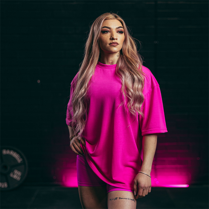 Nova Oversized T‑shirt Unisex Rosa