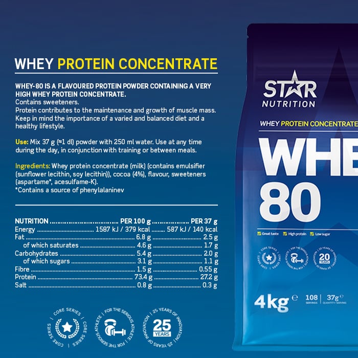 Whey-80 Vassleprotein 4 kg double_rich_chocolate