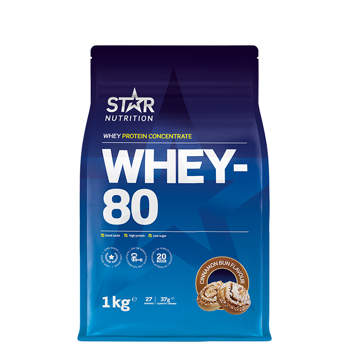Whey-80 Vassleprotein 1 kg