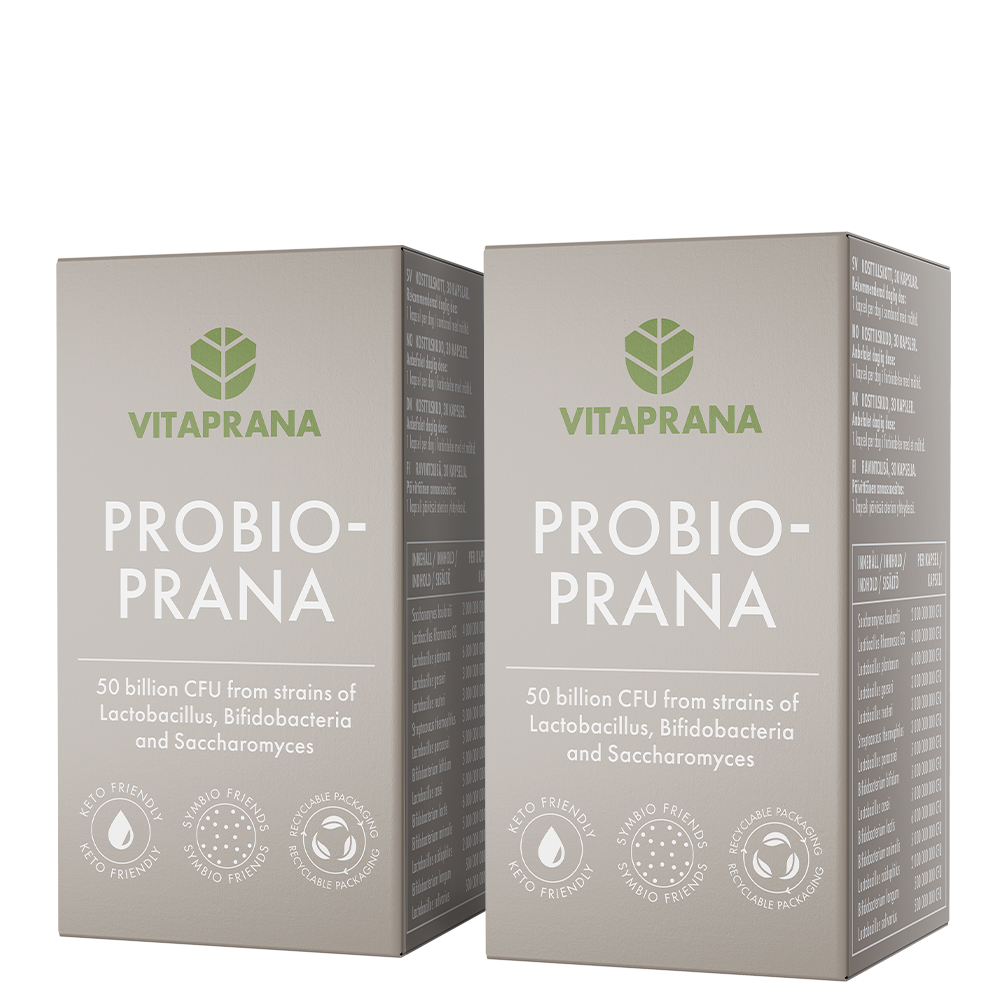 2 x Probioprana Probiotika 30 kapslar