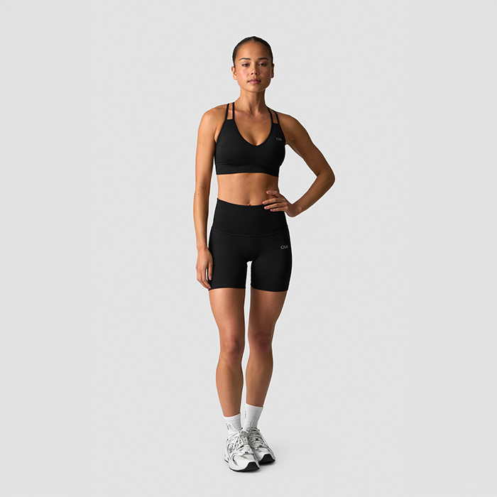 Define Seamless V-formad Sport-Bh Svart