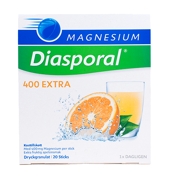 Magnesium Diasporal 400 mg Extra, 20 påsar