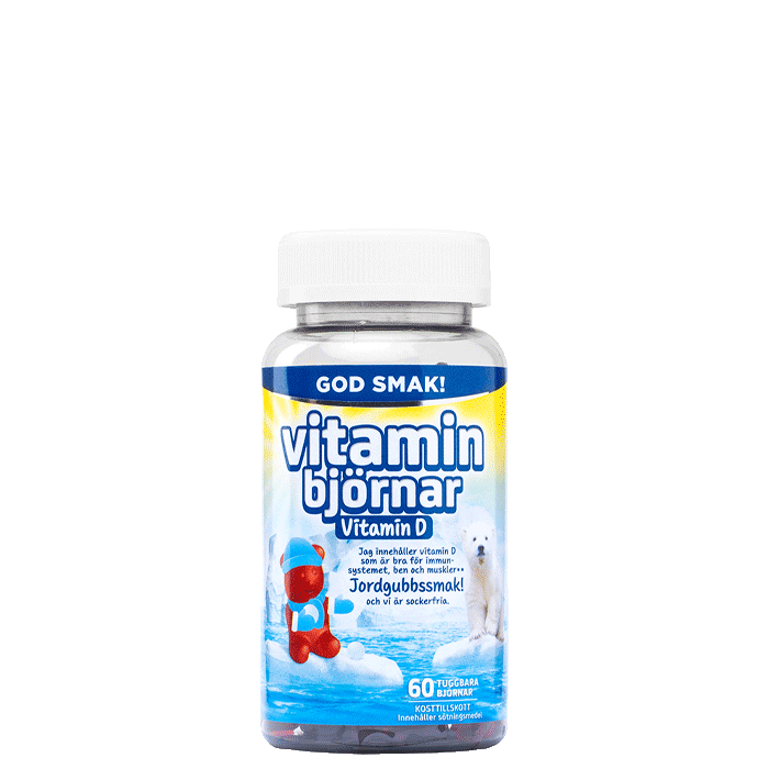 Vitaminbjörnar D-vitamin 60 tuggtabletter