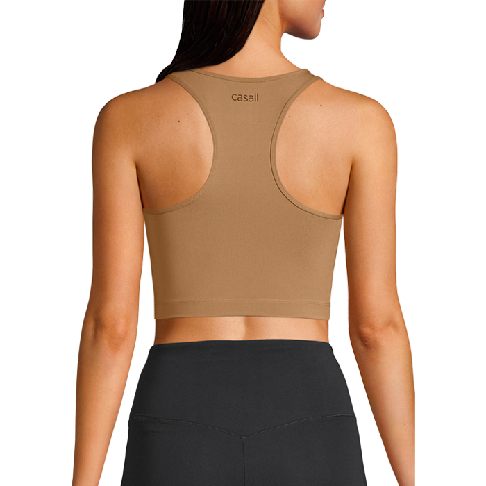 Casall Square Neck Sports Top Clay Brown