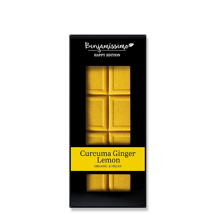 Choklad Vit Gurkmeja, ingefära & citron 60 g