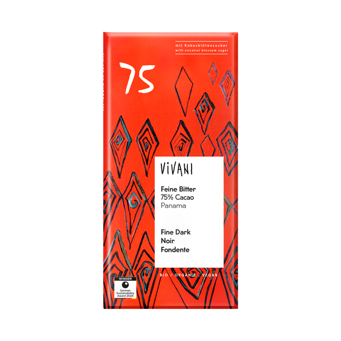 Mörk Choklad 75% med Kokossocker Ekologisk 80g