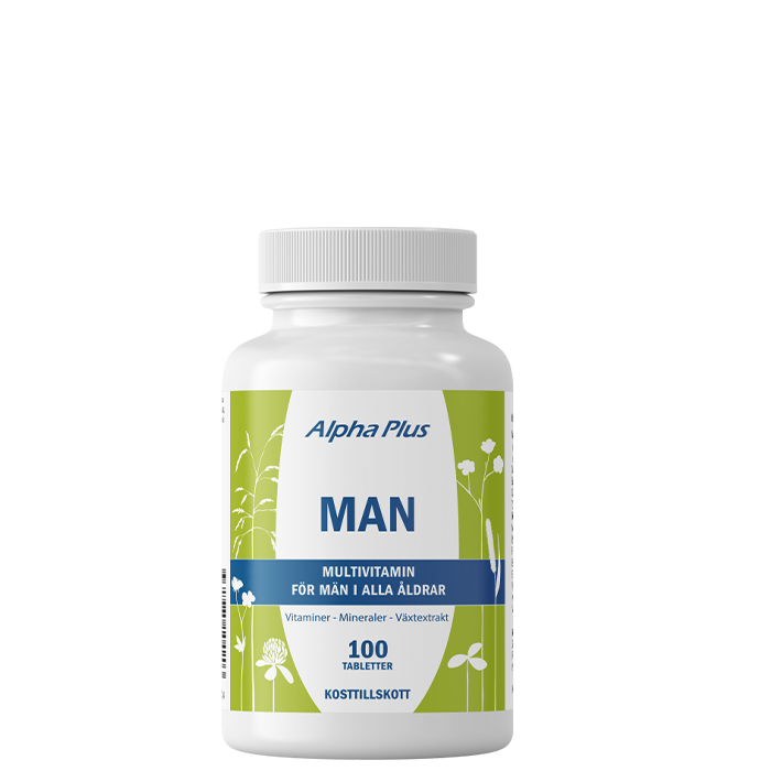 Vitaminer mineraler Man 100 tabletter