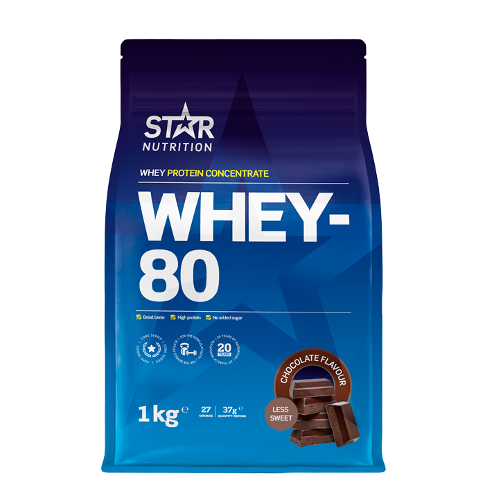 Whey-80 Vassleprotein 1 kg
