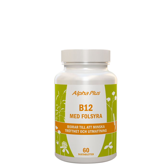 B12 med Folsyra, 60 smälttabletter