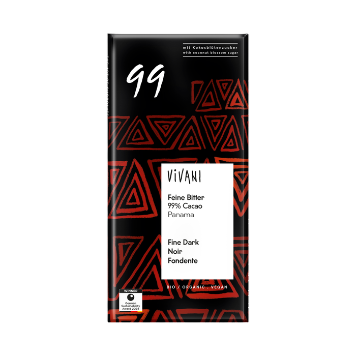 Mörk Choklad 99% Ekologisk 80g
