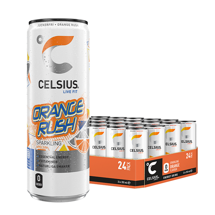 24 x Celsius, 355 ml 2 kr pant
