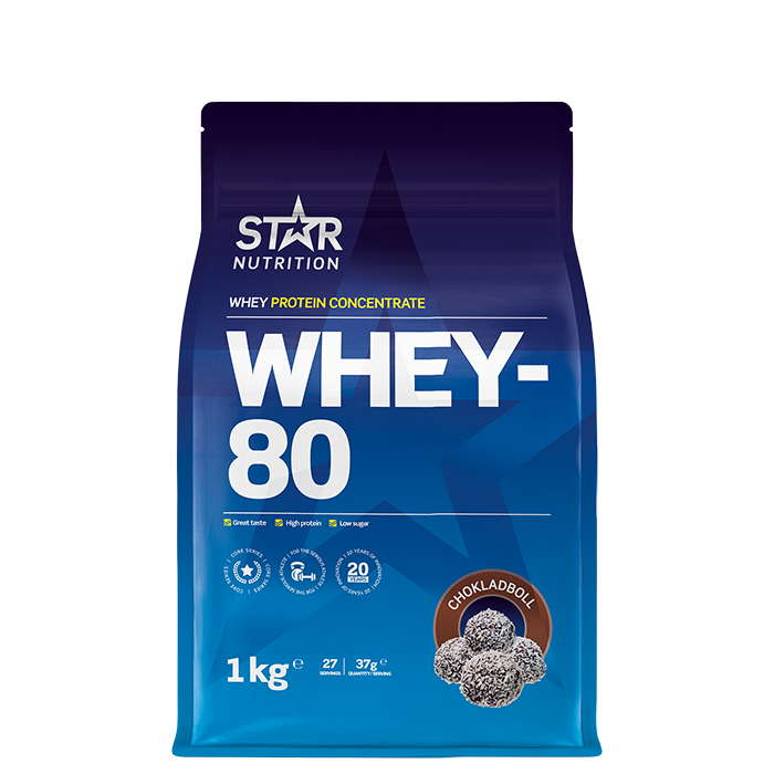 Whey-80 Vassleprotein 1 kg