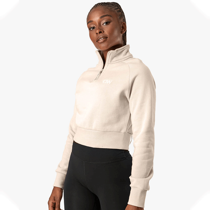 Bild av Essential Cropped Sweater, Beige