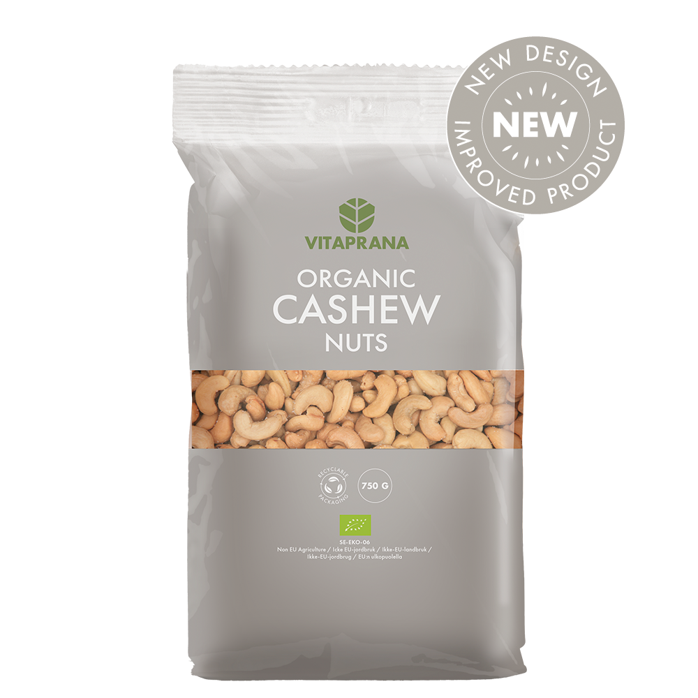 Ekologiska Cashewnötter 750 g